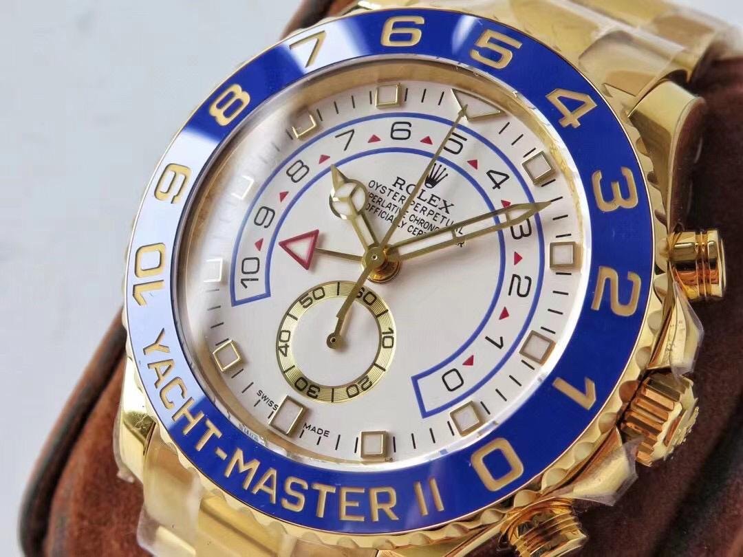 Rolex Yachtmaster II Yellow gold 44mm by West Side Watches